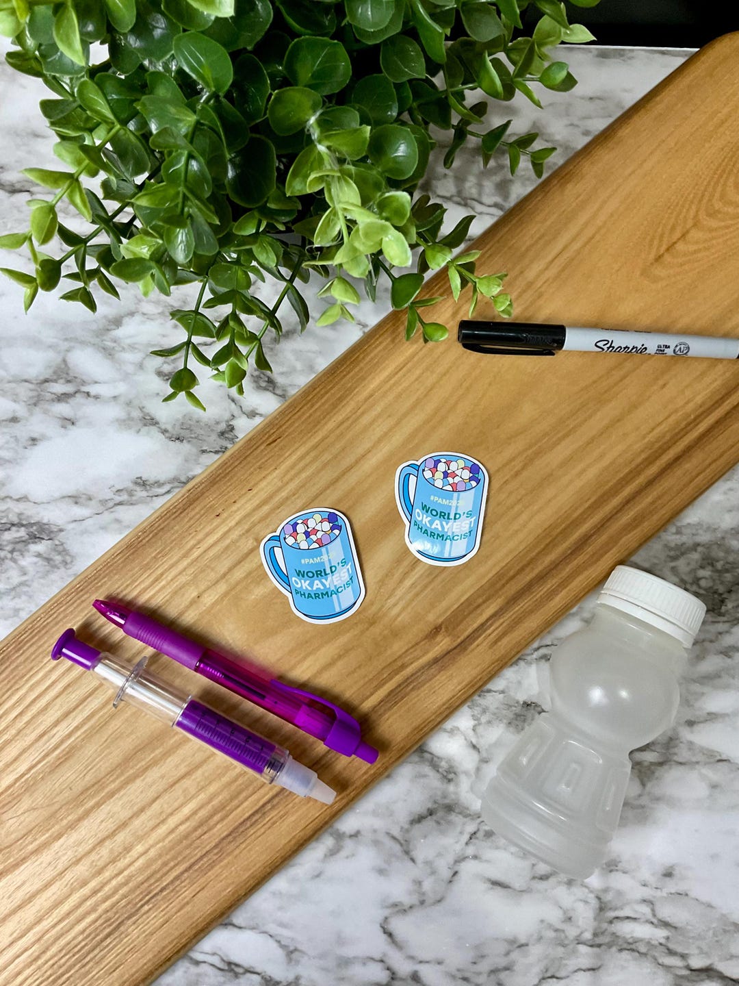 World's Okayest Pharmacist Mug Sticker - Pharmacy Gift - Etsy