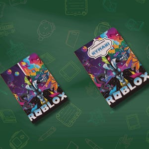 Spersonalizowany notatnik Roblox Galaxy Adventure – cyfrowy zeszyt ćwiczeń dla graczy | WERSJA PDF