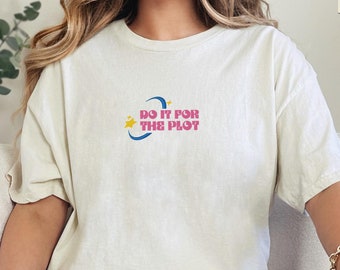 Embroidered Do It for the Plot Tee, Plot Motivation Shirt, Creative Plot Embroidery, Story Plot Sign Shirt, Plot Twist T-Shirt
