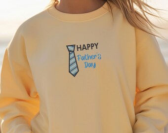 Embroidered Fathers Days Sweatshirt, Sweater for Men, Dad Est 2024, Gift for Dad, Fathers Day Gift, New Dad Sweatshirt, Anniversary Gift