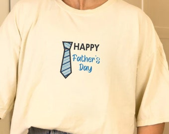 Embroidered Fathers Days Shirt, T-shirt for Men, Dad Est 2024, Funny Shirt Gift for Dad, Fathers Day Gift, New Dad TShirt, Anniversary Gift