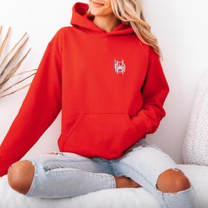 Spider-Man Miles Morales Embroidered Hoodie, Across The Spider-Verse Hoodie, Miles Morales Hoodie, Spiderman Birthday Hoodie Bild 7