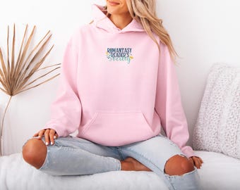 Romantasy Readers Society Embroidered Hoodie, Book Lover Club Hoodie, Book Lover Gift, Fantasy Nerd Hoodie, Fantasy Reader Hoodie