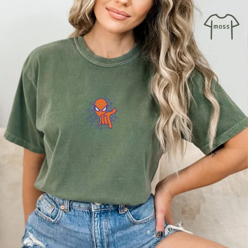 Embroidered 90s Marvel The Amazing Spider Man Shirt, Spiderman Comic, MCU Fans Gift, Marvel Avengers Comfort Colors Shirt