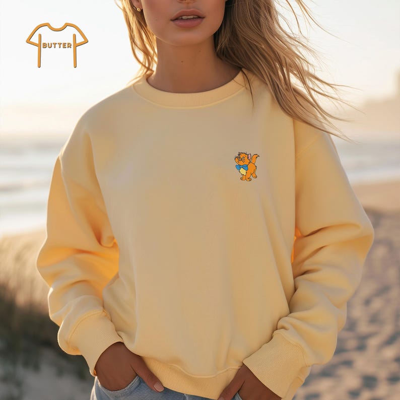 Embroidered Toulouse Pocket Sweatshirt, Disney Aristocats Sweatshirt, Berlioz Marie Cats Sweatshirt, Disneyland Trip Group Sweatshirt