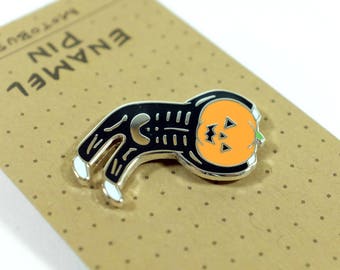 Enamel Pin - Pumpkinhead - 30mm x 29.6mm