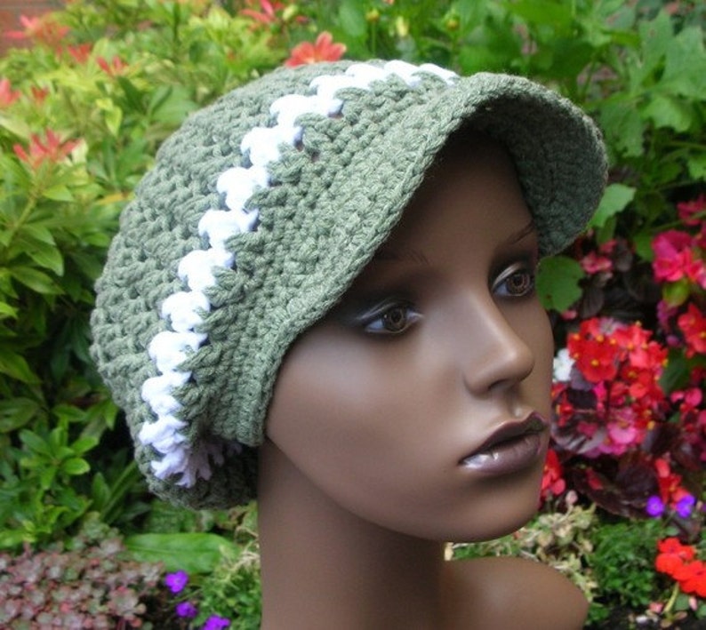 Twisted Slouch Hat Crochet Pattern image 1