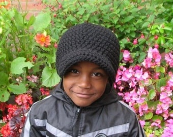 Chunky Visor Beanie Crochet Pattern