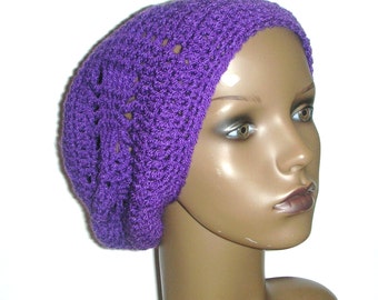 Webbed Slouchy Beanie Crochet Pattern