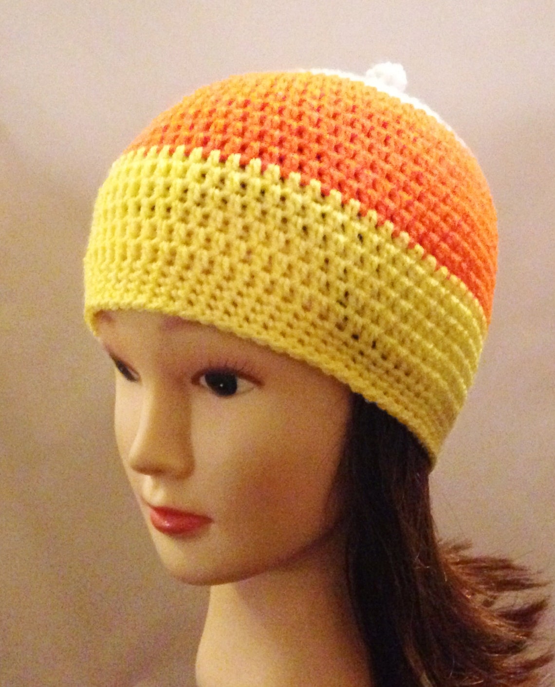 Candy Corn Beanie Crochet Pattern for Child, Teen and Adult - Etsy
