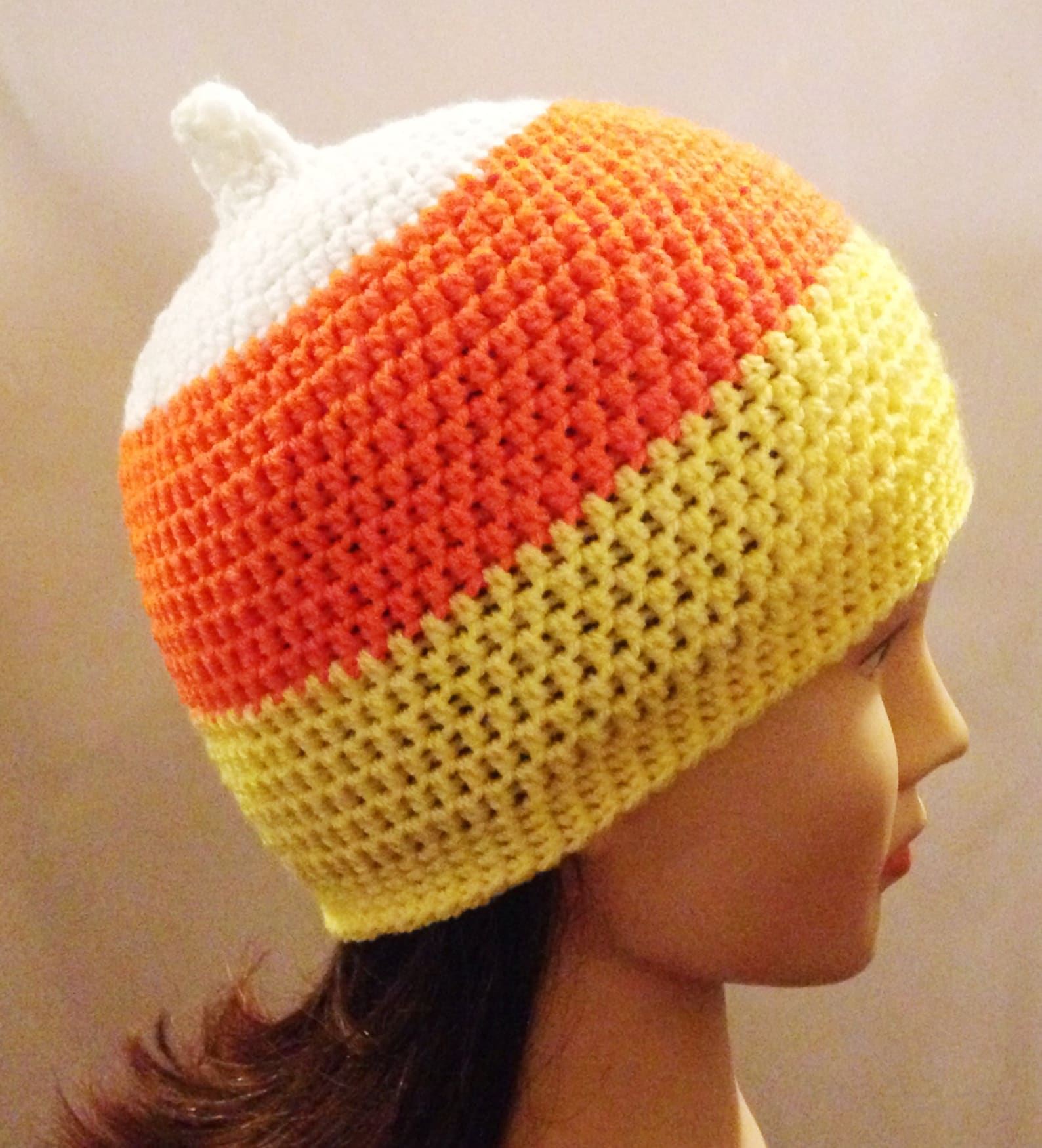 Candy Corn Beanie Crochet Pattern for Child, Teen and Adult Etsy