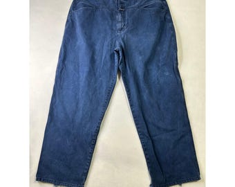 Pantalones vaqueros rectos holgados de mezclilla azul vintage para hombre Marithe Francois Girbaud 38x27