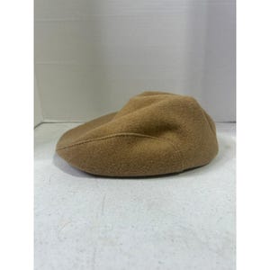 ペンドルトン メンズ ラージ ウール フラットキャップ キャメル タン アイビー ニュースボーイハット アメリカ製 B132 画像 2