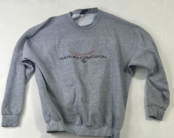 Vintage Harley Davidson Birds of Prey Caldwell ID-tröja XL Thrashed