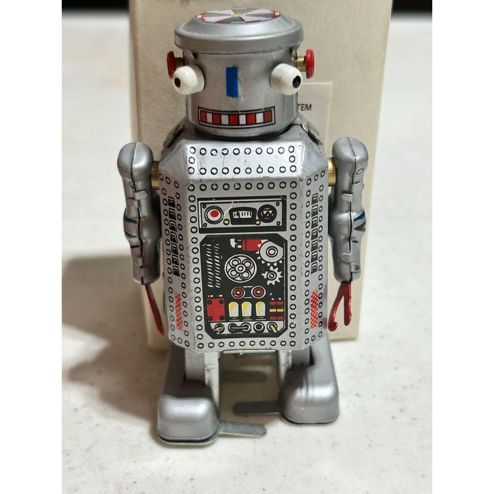 今だけ値下げ！ブリキ ゼンマイ式 MS274 ブラック ロボット ブリキのおもちゃのゼンマイ式ロボット - Etsy 日本