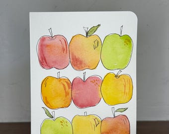 Back to school greeting card, teacher appreciation gift, fall notecard