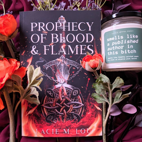 Signed First Edition 5.5x8.5 Paperback of Prophecy of Blood & Flames