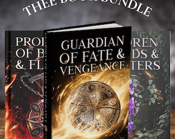 3 BOOK BUNDLE: Signed 1st Edtn Paperbacks "Prophecy of Blood and Flames," "Children of Gods and Monsters," & "Guardian of Fate and Vengeance