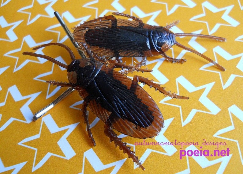 umm gross cockroach hairpins gift under 10 image 1