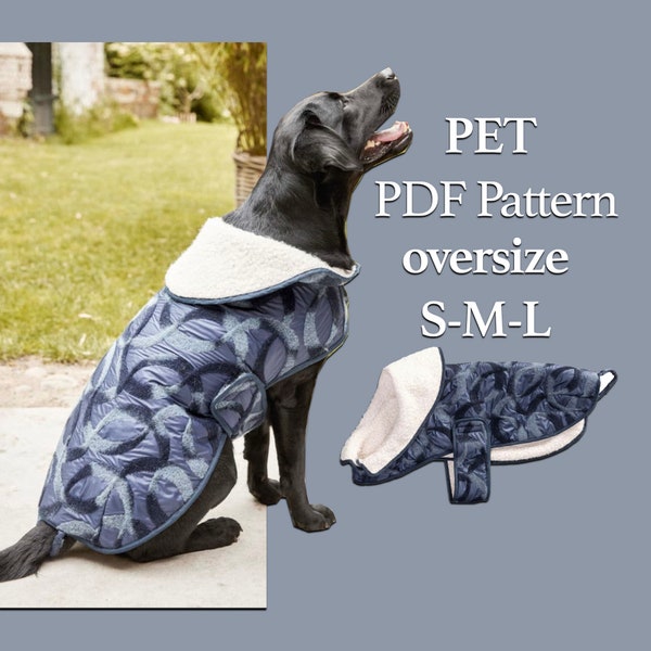 Dog Sweater Sewing Pattern, Dog Pattern, Dog Sewing Pattern, Dog Sweater Sewing Pattern, Pattern for dog, Dog Jacket Pattern, Pet Pattern