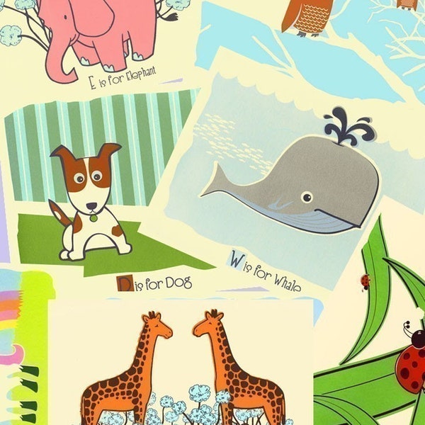 Any 3 Alphabet prints, hand screenprinted - big bundled discount