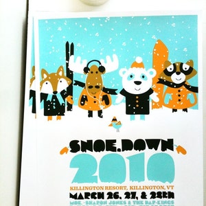 Screenprint Show Poster Moe Snoe.down hand screenprinted limited edition silk screen image 2