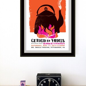 Guided By Voices Rock Poster Screen Print Silkscreen Hand Printed Show Poster Gig Poster image 2