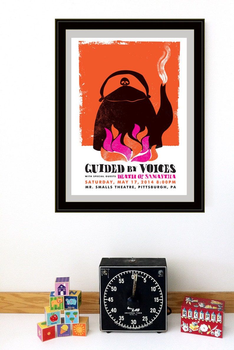Guided By Voices Rock Poster Screen Print Silkscreen Hand Printed Show Poster Gig Poster image 2
