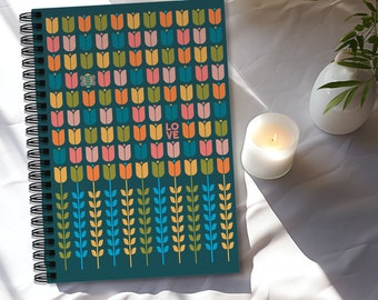 Bee LOVE Notebook Journal or Sketchbook - Garden and Pollinator Theme Blank Spiral Notebook