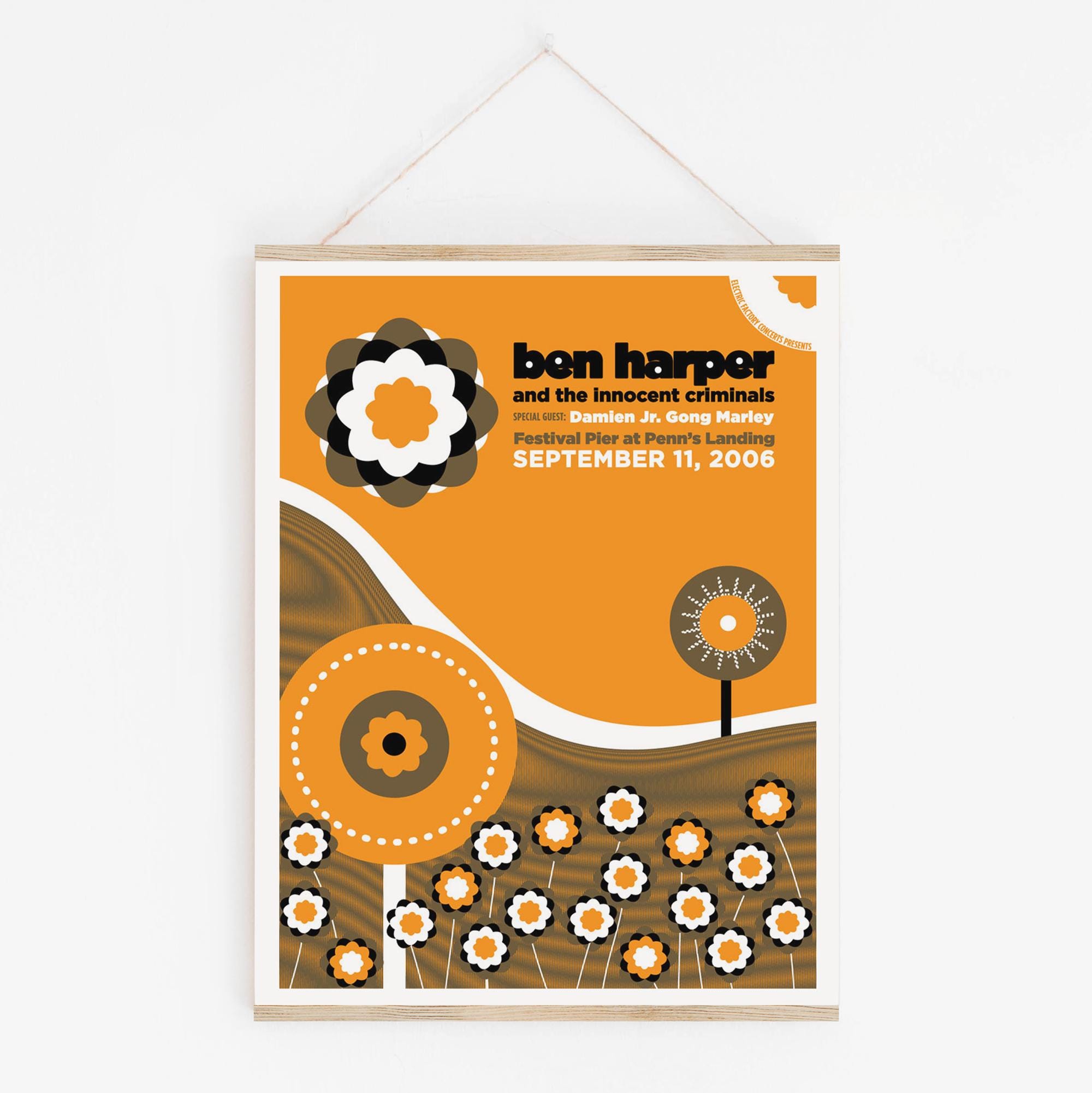 Screenprint - Ben Harper Poster - Silkscreen Gig Show Poster - Etsy