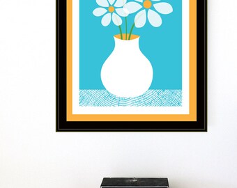 絵画　ブルーデイジー 絵画 ブルーデイジー 絵画 ブルーデイジー ブルーデイジー(1/20