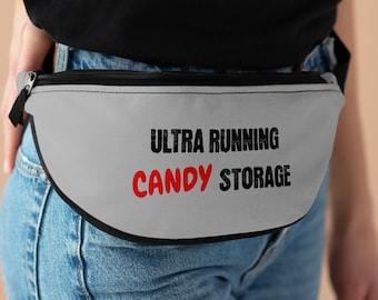 Ultra Runner Candy Fanny Pack, Ultra Marathon Grappig Cadeau, Marathonrunner Accessoire, Ultrarunner Fanny Pack, Unisex Trailrunner Belt Bag