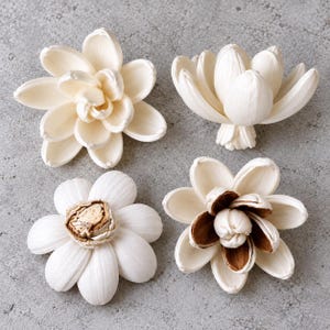 15-30 stuks Lotus No.1 Sola Wood Diffuser Bloemen 5 cm Diameter.
