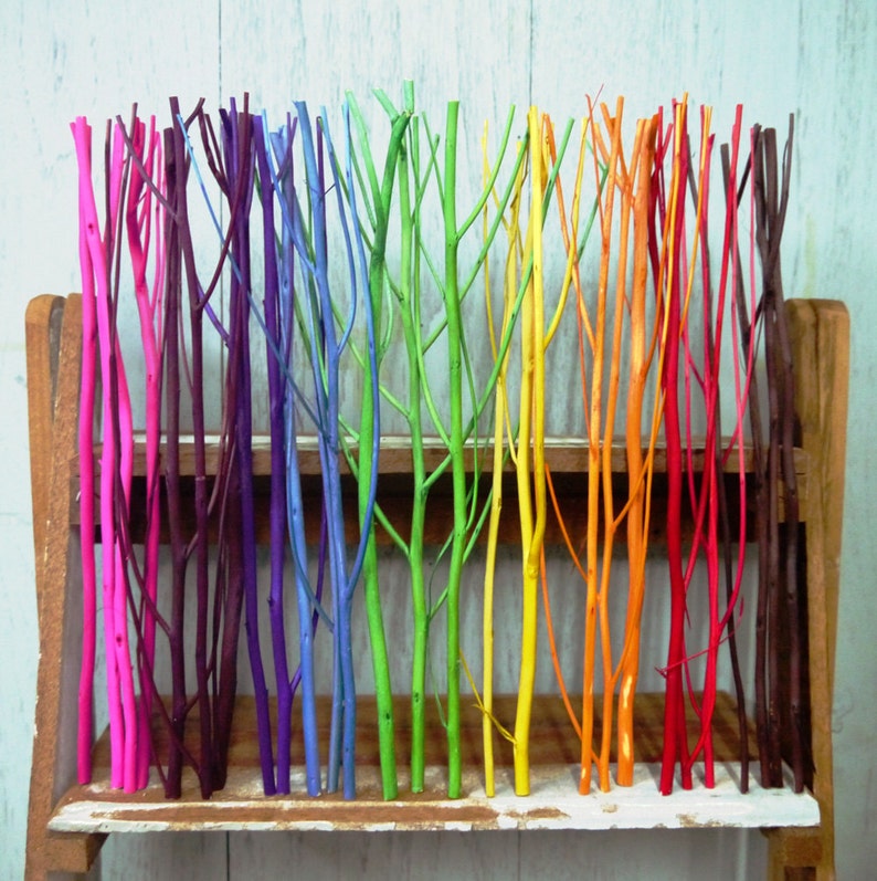 30 Candy Color Wood Diffuser Sticks 10inch. Mix Size 2 5 Mm Etsy