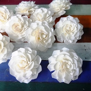 9 Dahlias No.1 Sola Wood Diffuser Flowers 8 cm Dia.