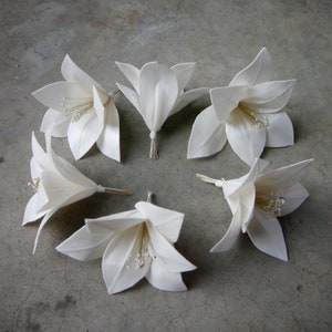 6 Lily Sola Wood Diffuser Flowers 15 cm Dia.