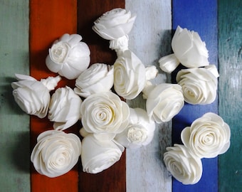 15 Rose Sola Wood Diffuser Flowers 5 cm Dia.