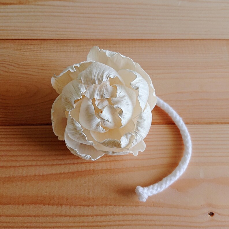 10 Sola Wood Diffuser Flowers With Cotton Rope, Mix of Zinnia ...