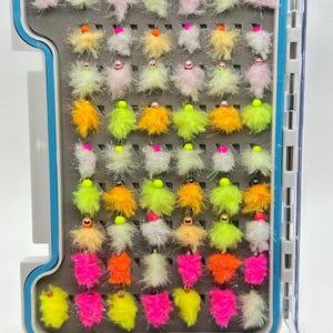 Loaded Eggstasy Egg Fly Box (56 Flies)