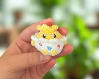 No Sew Togepi Inspired Crochet Pattern, Digital File, Quick And Easy Market Makes