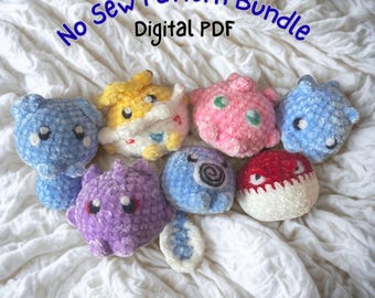 No Sew Bundle Quick & Easy Market Makes: Gamer Nerds Poke Crochet Pattern