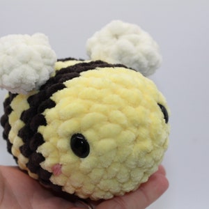 Cute Bee Plushie Bee Amigurumi Handmade Crocheted Bee Soft Cute Fluffy Bee Toy