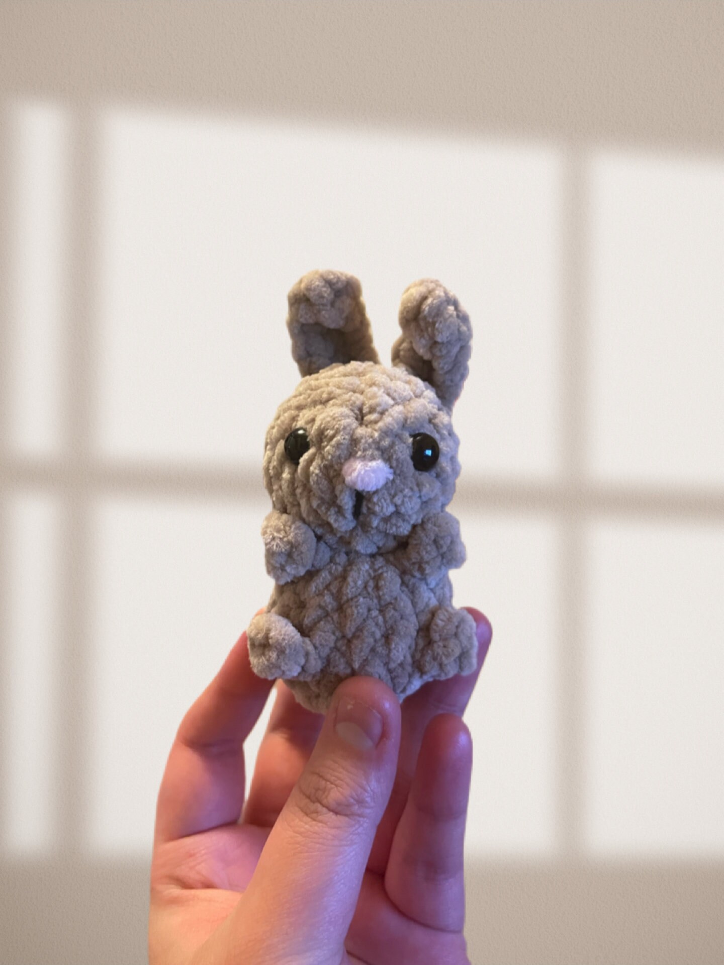 Cute Bunny Keychain Bunny Plushie Rabbit Keychain Handmade Amigurumi ...