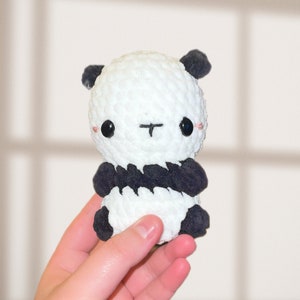 Mini Panda Crochet Plush Toy, Adorable Amigurumi Gift, Soft Panda Stuffed Animal
