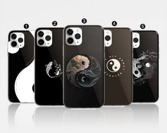 Ying Yang Balance Phone Case Spiritual Cover for iPhone 17 Pro Max, 16e, 15, 14, 12 & Samsung S25 Ultra, S24 FE, A56, Pixel 9 Pro 8