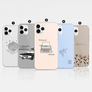 Aesthetic Taylor Phone Case Swift Song Lyrics Cover fit For iPhone 15 Pro Max, 14, 13, Samsung 24 Ultra, 23, 22, Huawei P30