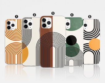 Minimalistic Line Phone Case Aesthetic Cover for iPhone 17 Pro Max, 16e, 15, 14, 12 & Samsung S25 Ultra, S24 FE, A56, Pixel 9 Pro 8