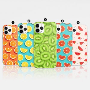 Fruit Phone Case Pattern Cover for iPhone 16 Pro Max, 15 Plus, 14, 13, 12, 11, XS & Samsung S25, S24, A55, A54, Pixel 9 Pro 8