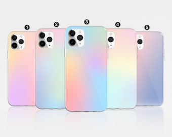 Pastel Phone Case Gradient Cover for iPhone 17 Pro Max, 16e, 15, 14, 12 & Samsung S25 Ultra, S24 FE, A56, Pixel 9 Pro 8