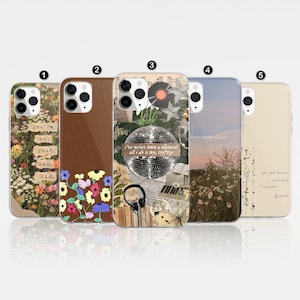 Aesthetic Taylor Handyhülle Swift Songtexte Hülle passend für iPhone 16 Pro, 15 Plus, 14, 13, 12, 11, XS & Samsung S24, S23, A55, A54, Pixel 8